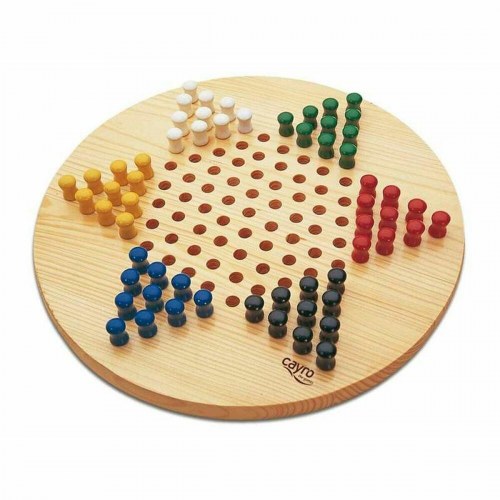 Cayro Chinese Checkers - træ brætspil (ES-PT-EN-FR-IT-DE)