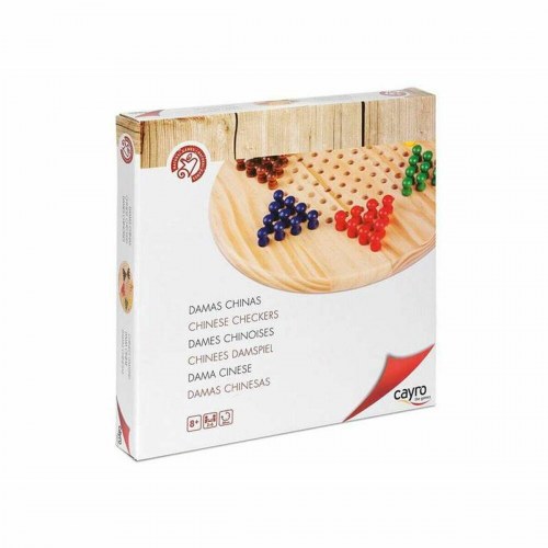 Cayro Chinese Checkers - træ brætspil (ES-PT-EN-FR-IT-DE)