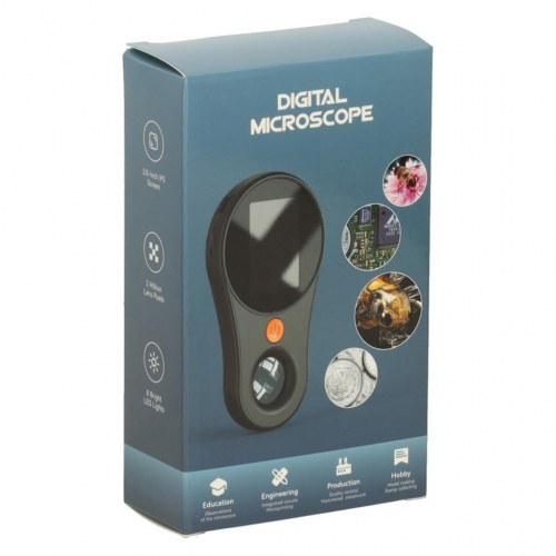 Digitalt mikroskop med skærm – forstørrelse 500×, 2 MP
