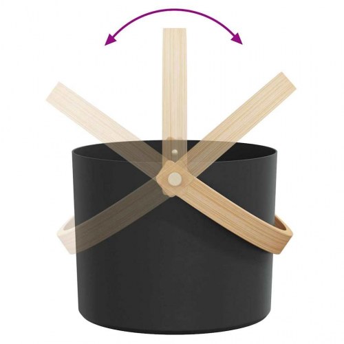 Sauna spand sæt 5 stk Sort 8.5 x 8 x 4.5 cm Aluminium