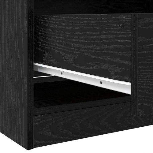 Garderobeskab i sort eg 30 x 50 x 200 cm