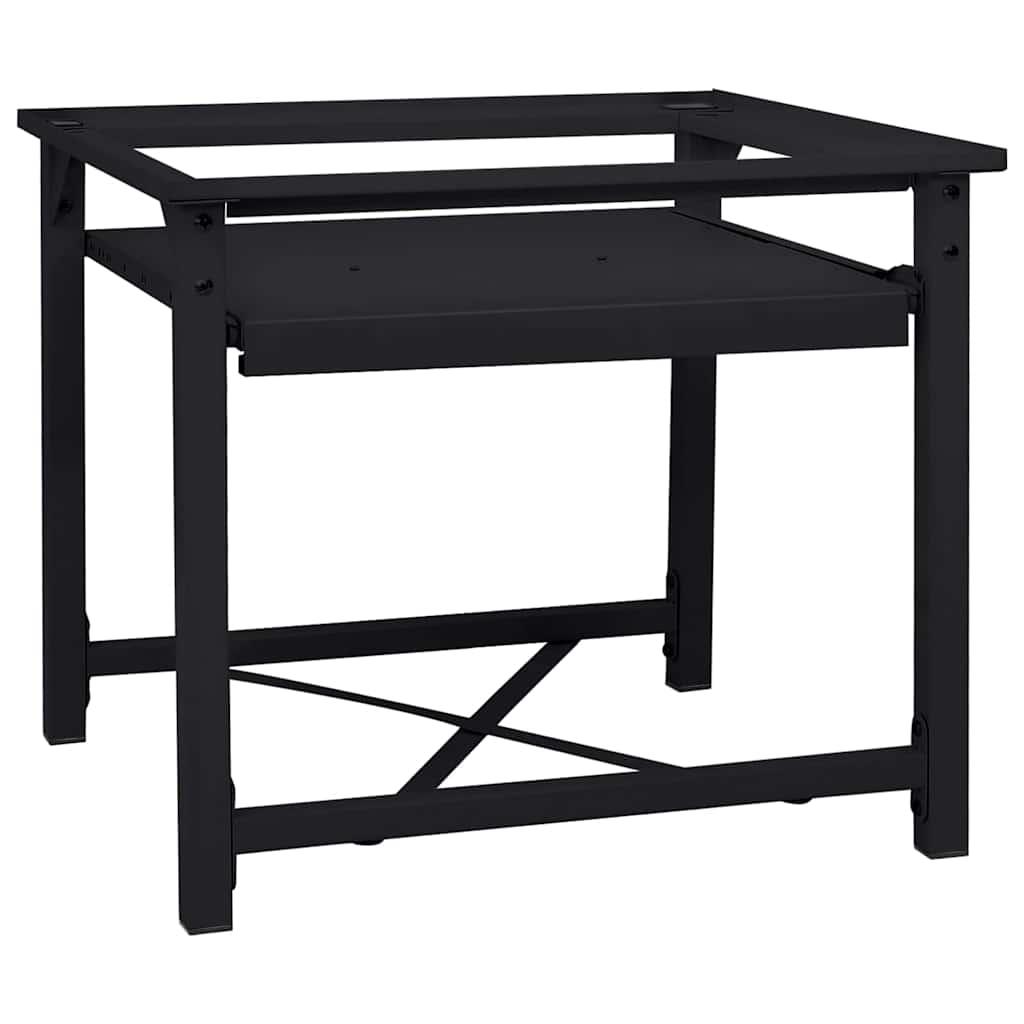 Vaskemaskine Pedestal Sort 64 x 55 x 32.5 cm Stål