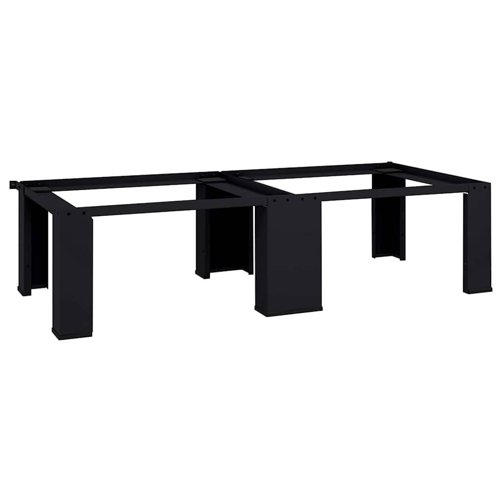 Vaskemaskine Pedestal 2 stk Sort 64 x 55 x 32.5 cm Stål