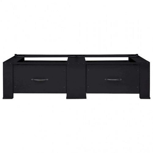 Vaskemaskine Pedestal 2 stk Sort 64 x 55 x 32.5 cm Stål