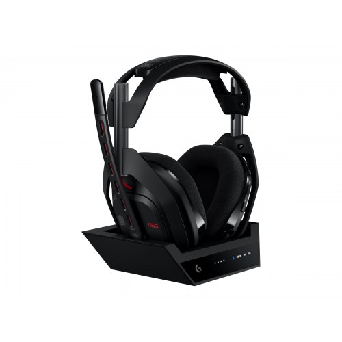 Høretelefoner gaming Logitech G Astro A50 trådløs - sort