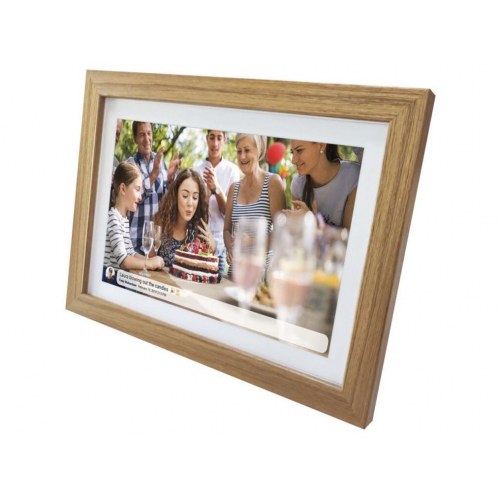 Digital fotoramme 10,1" – DENVER FRAMEO PFF-1042LW, træ