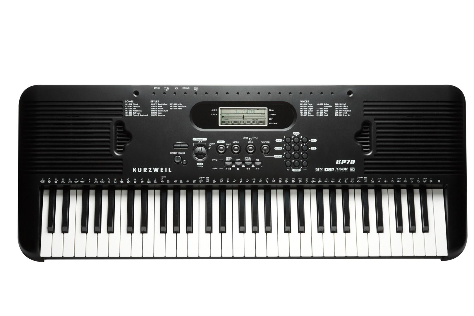 Keyboard Kurzweil KP70 - digitalt klaver, 61 tangenter, sort