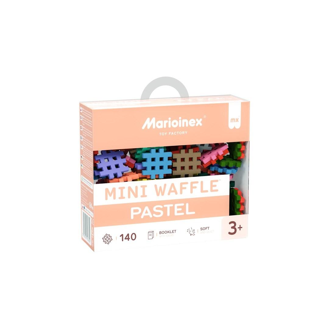 Byggesæt klodser – Marioinex Mini Waffle Pastel, 140 dele
