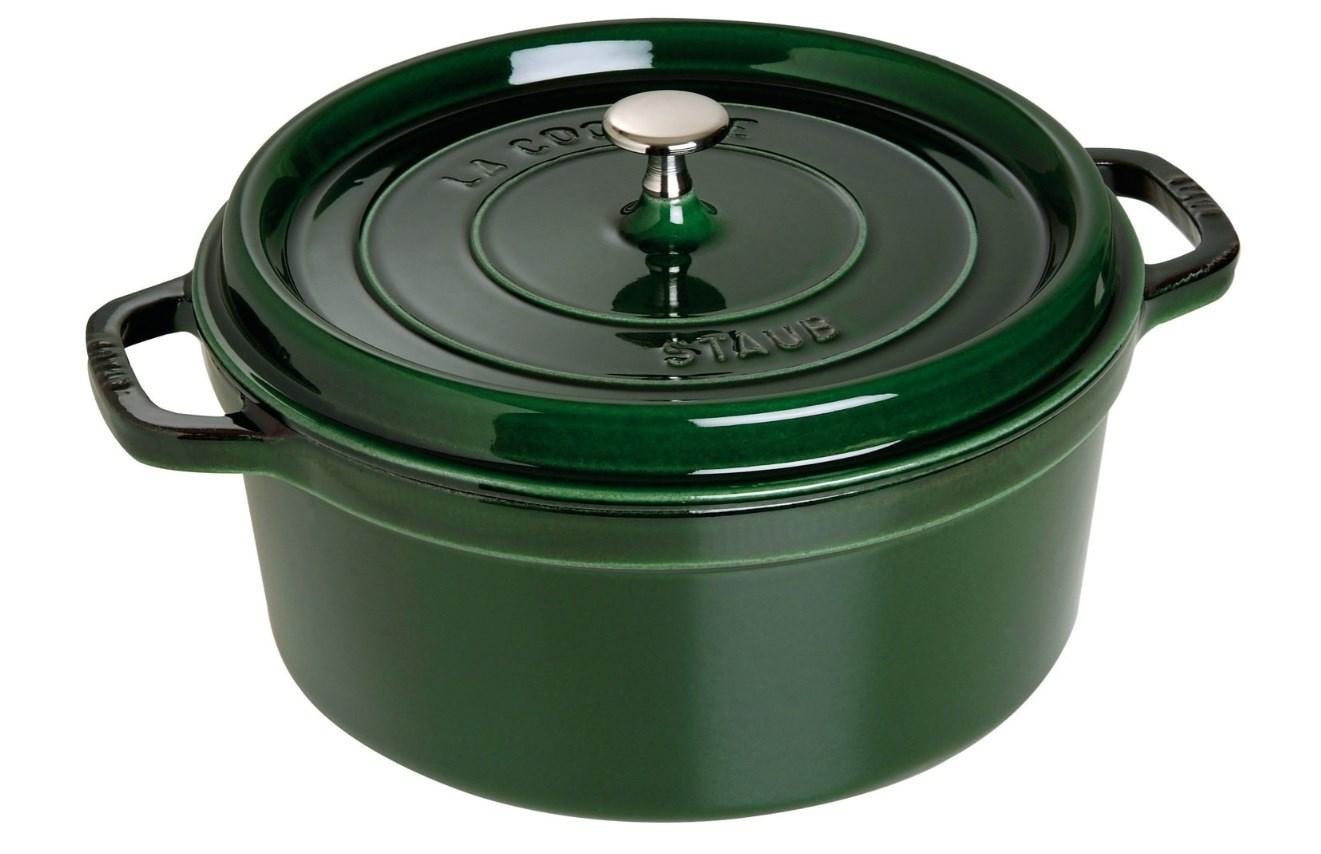 STAUB Staub La Cocotte rund gryde støbejern 5,2 L Basilikum grøn