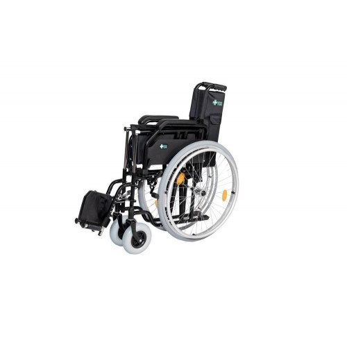 Kørestol REHA FUND RF-1 Cruiser - sort, sædebredde 48 cm