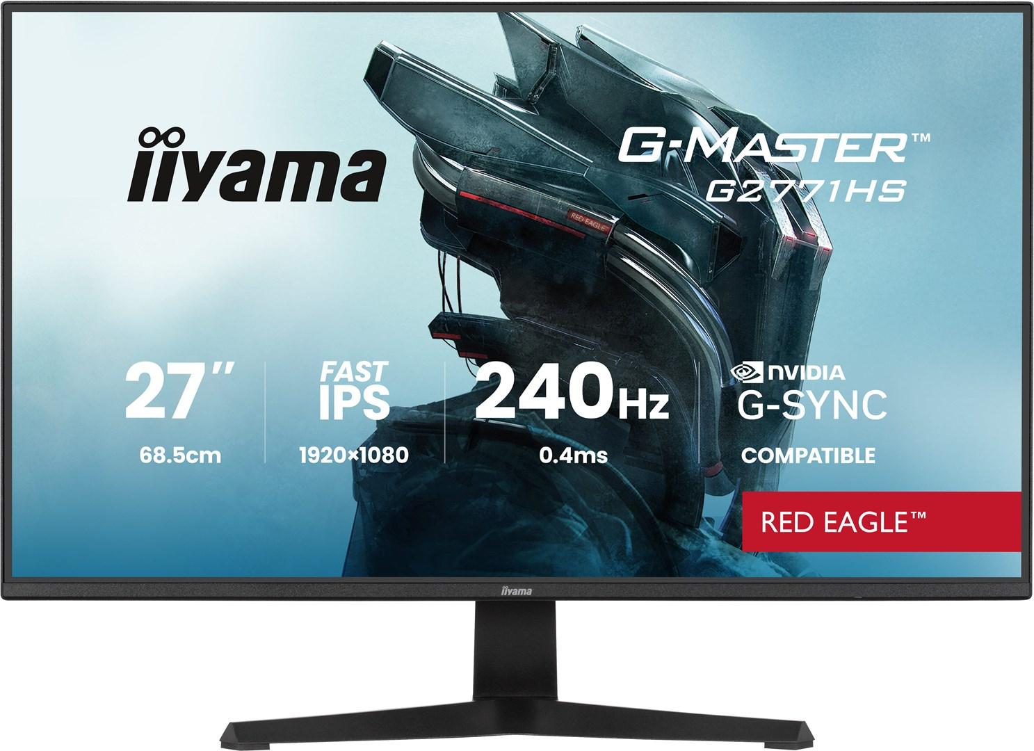 Skærm 27" iiyama G-Master G2771HS-B1 - Full HD, 240 Hz, Fast IPS, sort billede