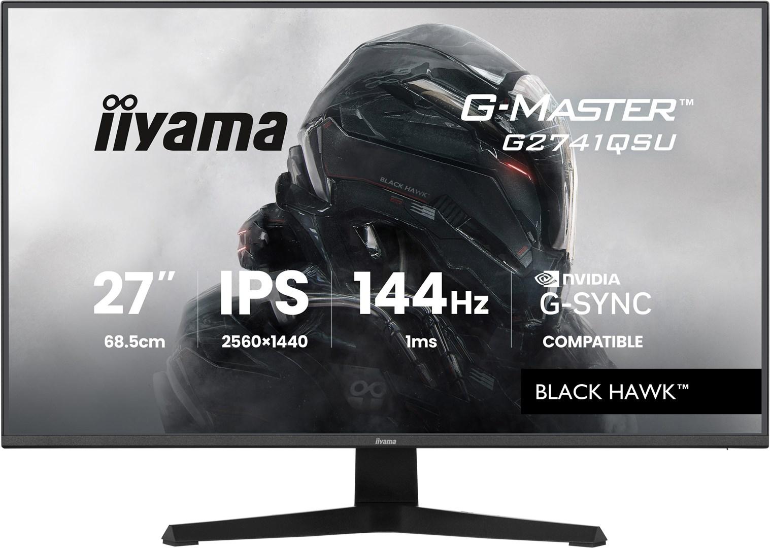Skærm 27" iiyama G-Master G2741QSU-B1 - IPS, 144 Hz, QHD billede