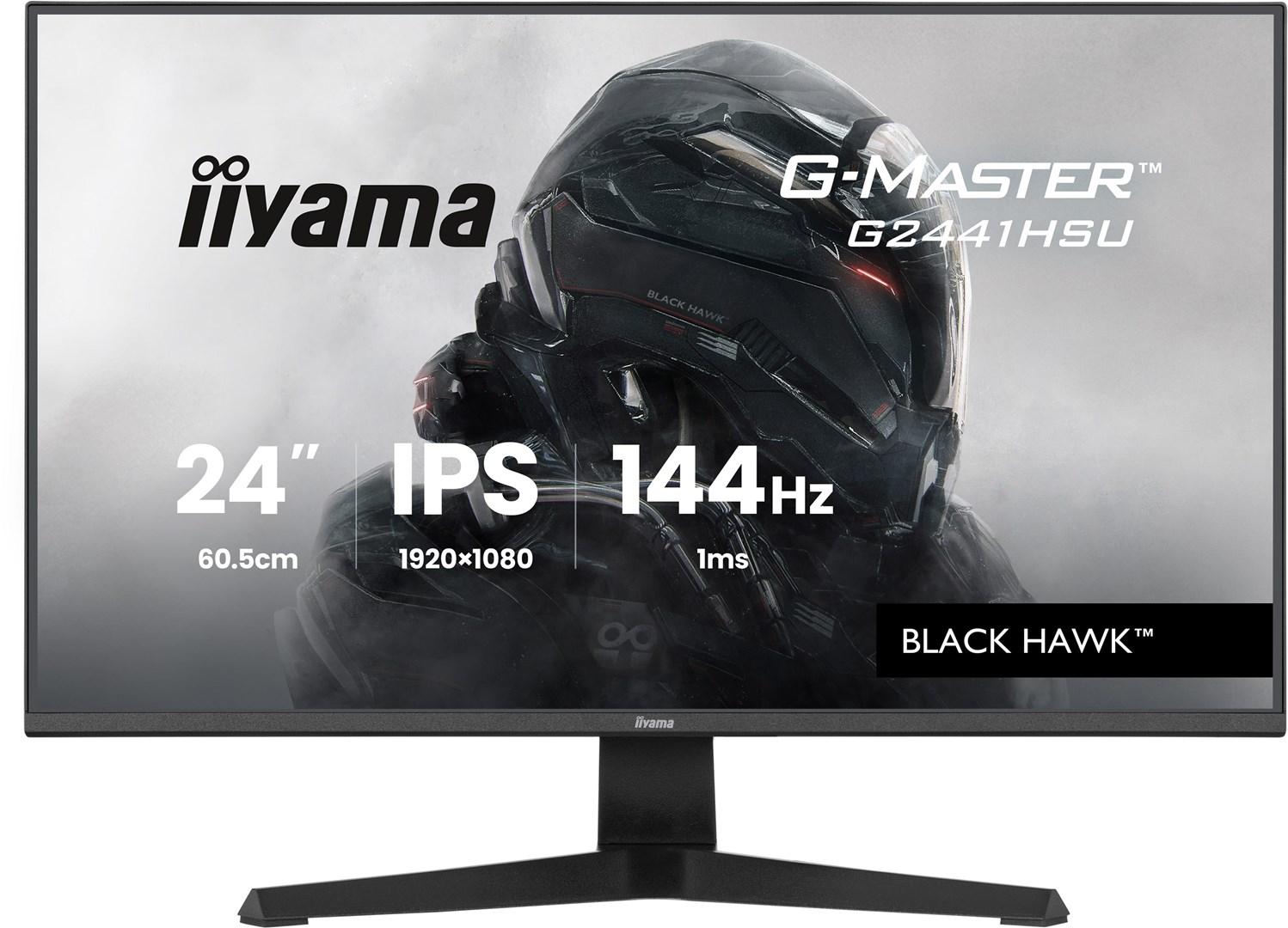Skærm til gaming 24" iiyama G-Master G2441HSU-B1 IPS, 144 Hz, Full HD billede