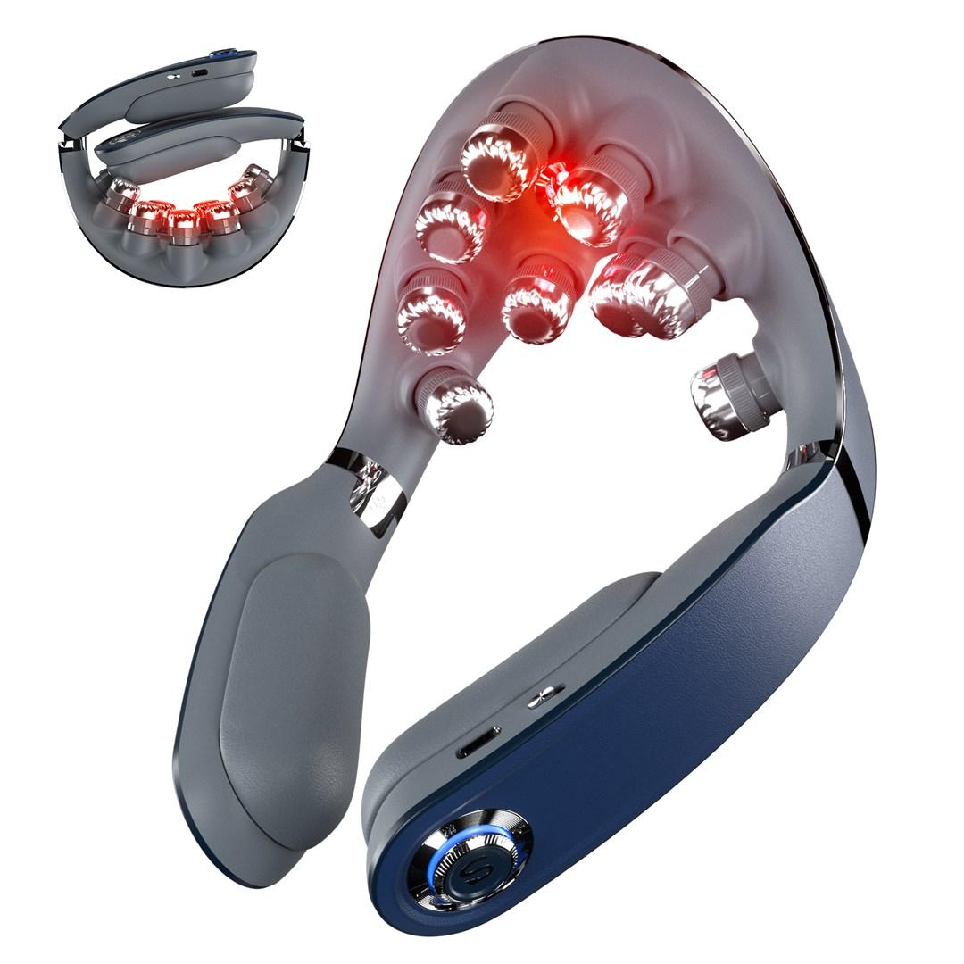 Nakkemassager SKG G7 Pro Fold - blå billede