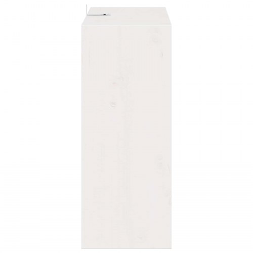 Vinfad 2 stk Hvid 62 x 25 x 62 cm Massiv fyrretræ