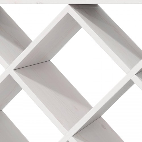 Vinfad 2 stk Hvid 62 x 25 x 62 cm Massiv fyrretræ