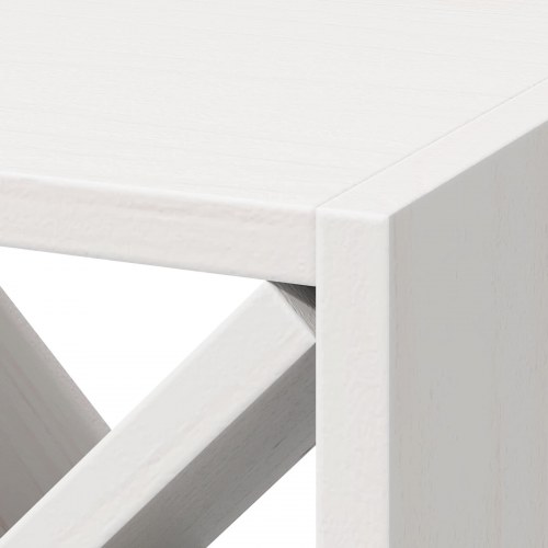 Vinfad 2 stk Hvid 62 x 25 x 62 cm Massiv fyrretræ