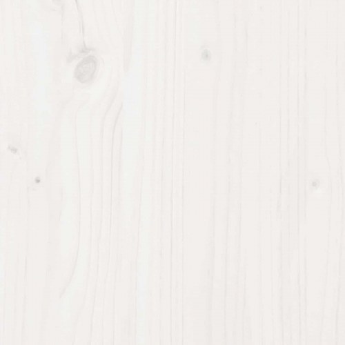 Vinfad 2 stk Hvid 62 x 25 x 62 cm Massiv fyrretræ