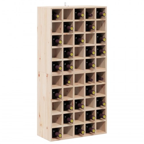 Vinfad 2 stk Naturfarvet 56 x 25 x 56 cm Massiv fyrretræ