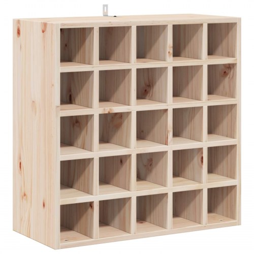 Vinfad 2 stk Naturfarvet 56 x 25 x 56 cm Massiv fyrretræ