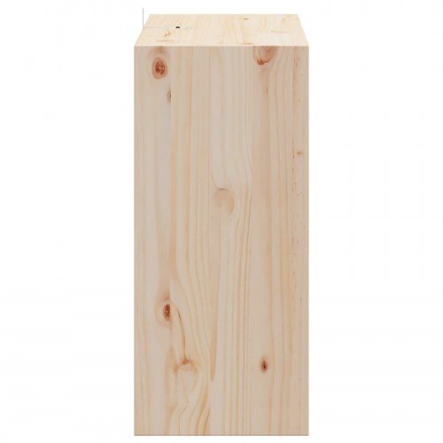 Vinfad 2 stk Naturfarvet 56 x 25 x 56 cm Massiv fyrretræ
