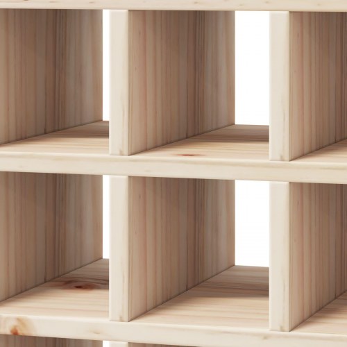 Vinfad 2 stk Naturfarvet 56 x 25 x 56 cm Massiv fyrretræ