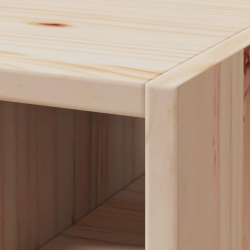 Vinfad 2 stk Naturfarvet 56 x 25 x 56 cm Massiv fyrretræ