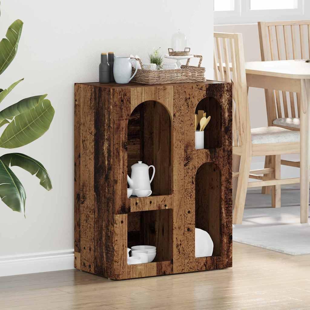 Sidebord Gammelt træ 59 x 35 x 80.5 cm Konstrueret træ