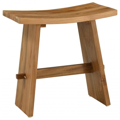 Badeværelsesskammel Brun 50 x 29,5 x 50,5 cm Massiv Teaktræ
