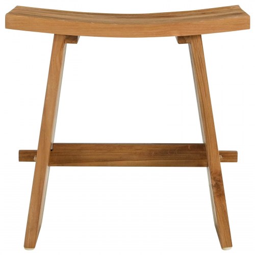 Badeværelsesskammel Brun 50 x 29,5 x 50,5 cm Massiv Teaktræ