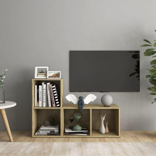 TV-borde 2 stk. 72 x 35 x 36,5 cm - sonoma-eg