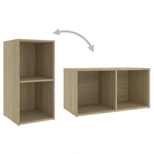 TV-borde 2 stk. 72 x 35 x 36,5 cm - sonoma-eg