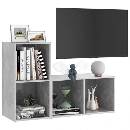TV-borde 2 stk. 72 x 35 x 36,5 cm - betongrå