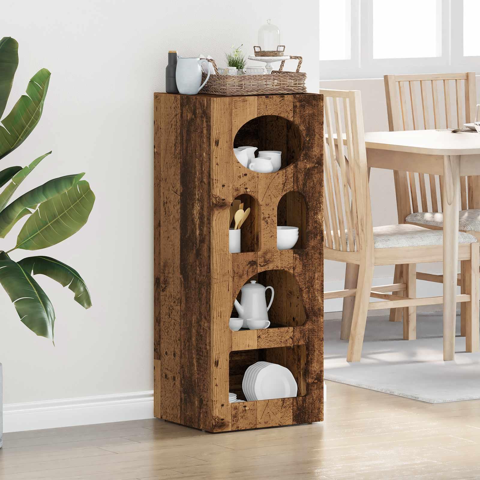 Sidebord Gammelt træ 40 x 35 x 100,5 cm Konstrueret træ