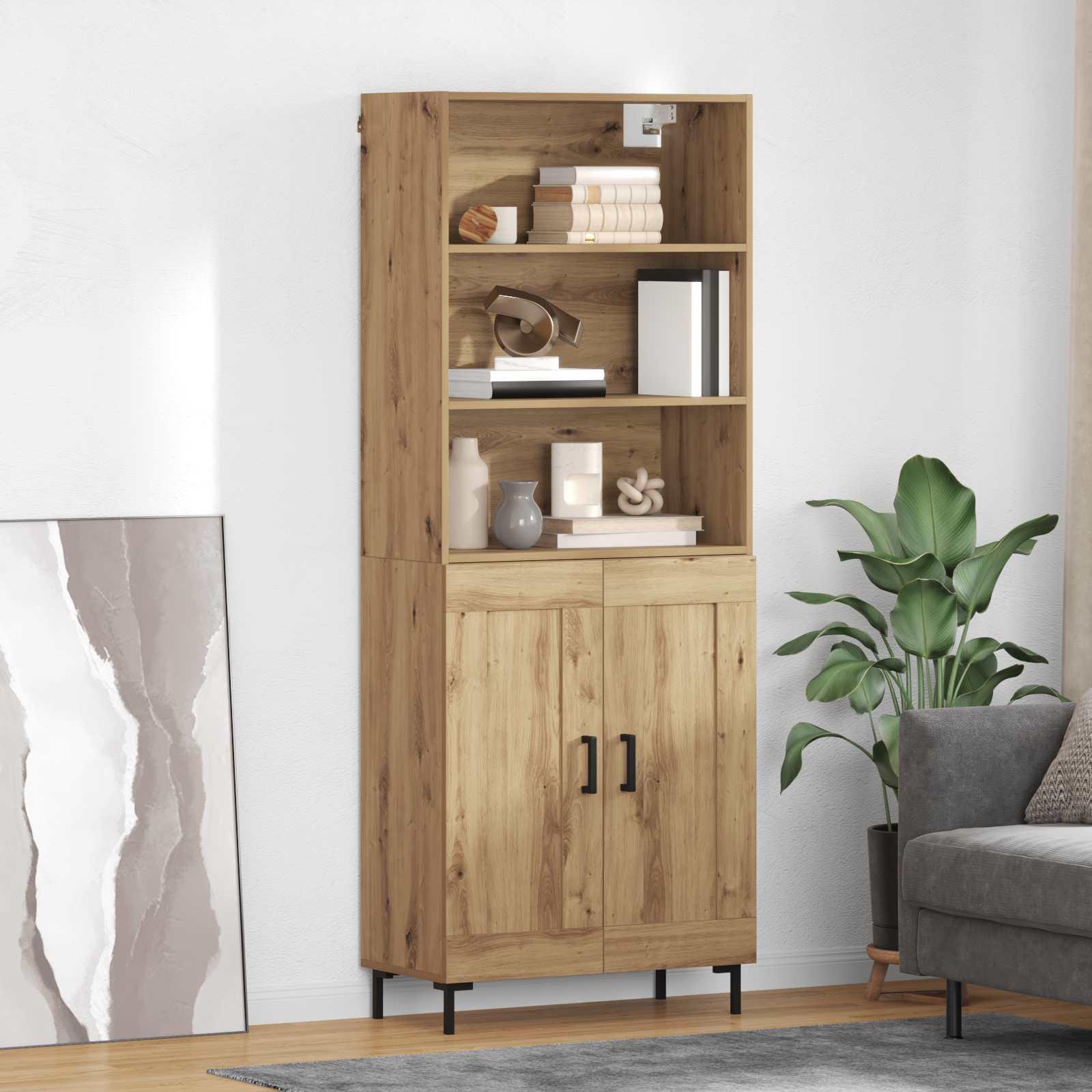 Highboard Artisan EgetrÃ¦ 69,5 x 34 x 180 cm Konstrueret trÃ¦