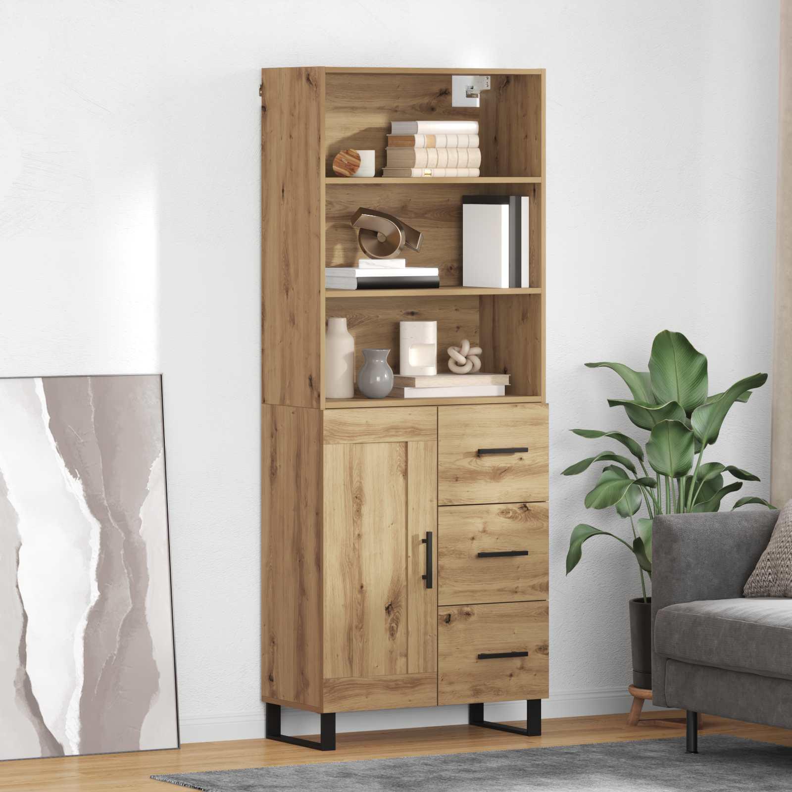Highboard Artisan EgetrÃ¦ 69,5 x 34 x 180 cm Konstrueret trÃ¦