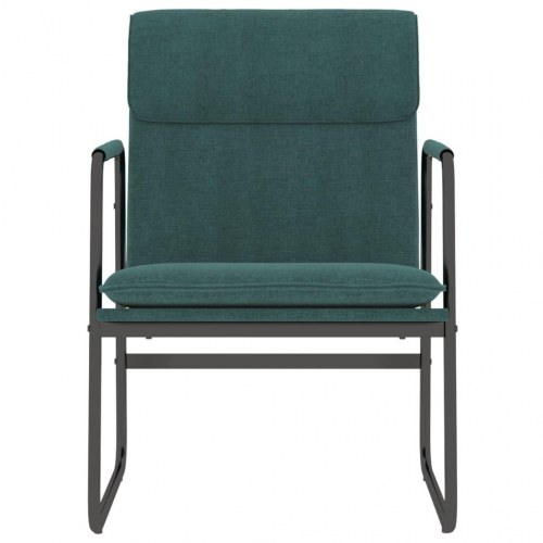 Loungestol i stof - mørkegrøn, 55 × 64 × 80 cm