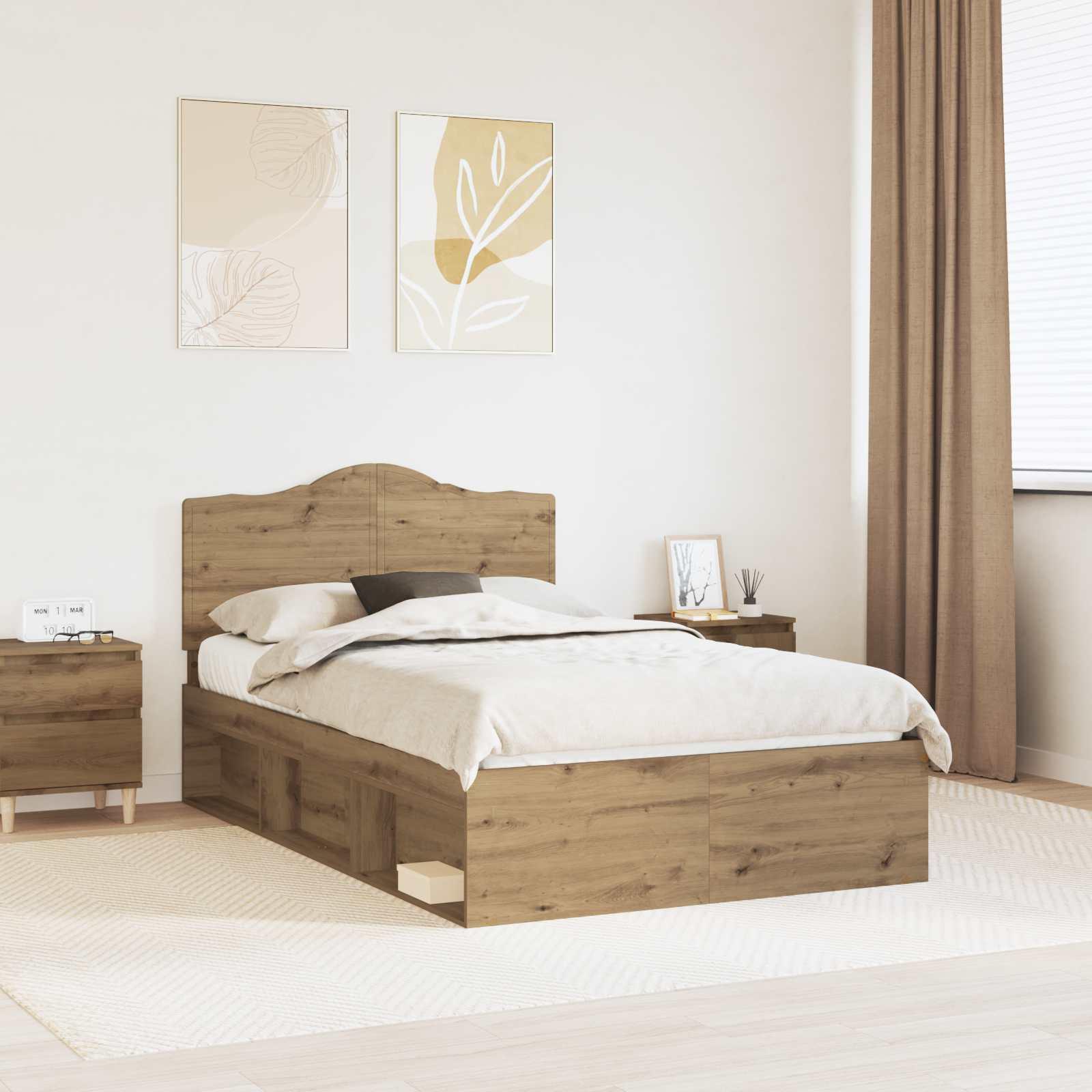 Sengestel Artisan eg 135 x 190 cm Massiv fyrretræ