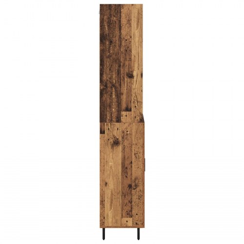 Highboard i gammelt træ med 3 skuffer