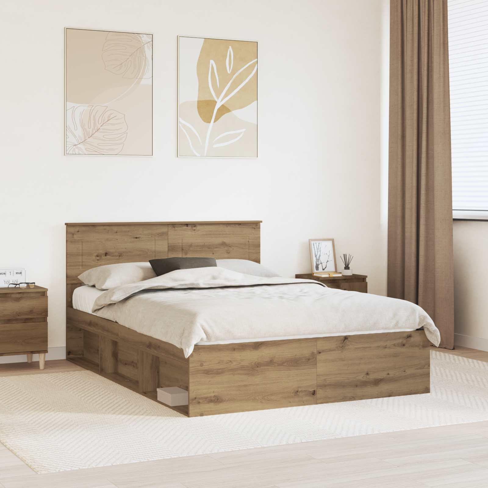 Sengestel Artisan eg 150 x 200 cm Konstrueret træ