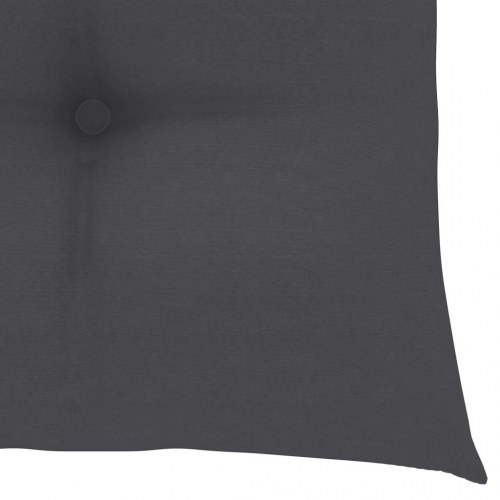 Foldbare havestole i massivt teak med antracitgrå hynder - 6 stk.