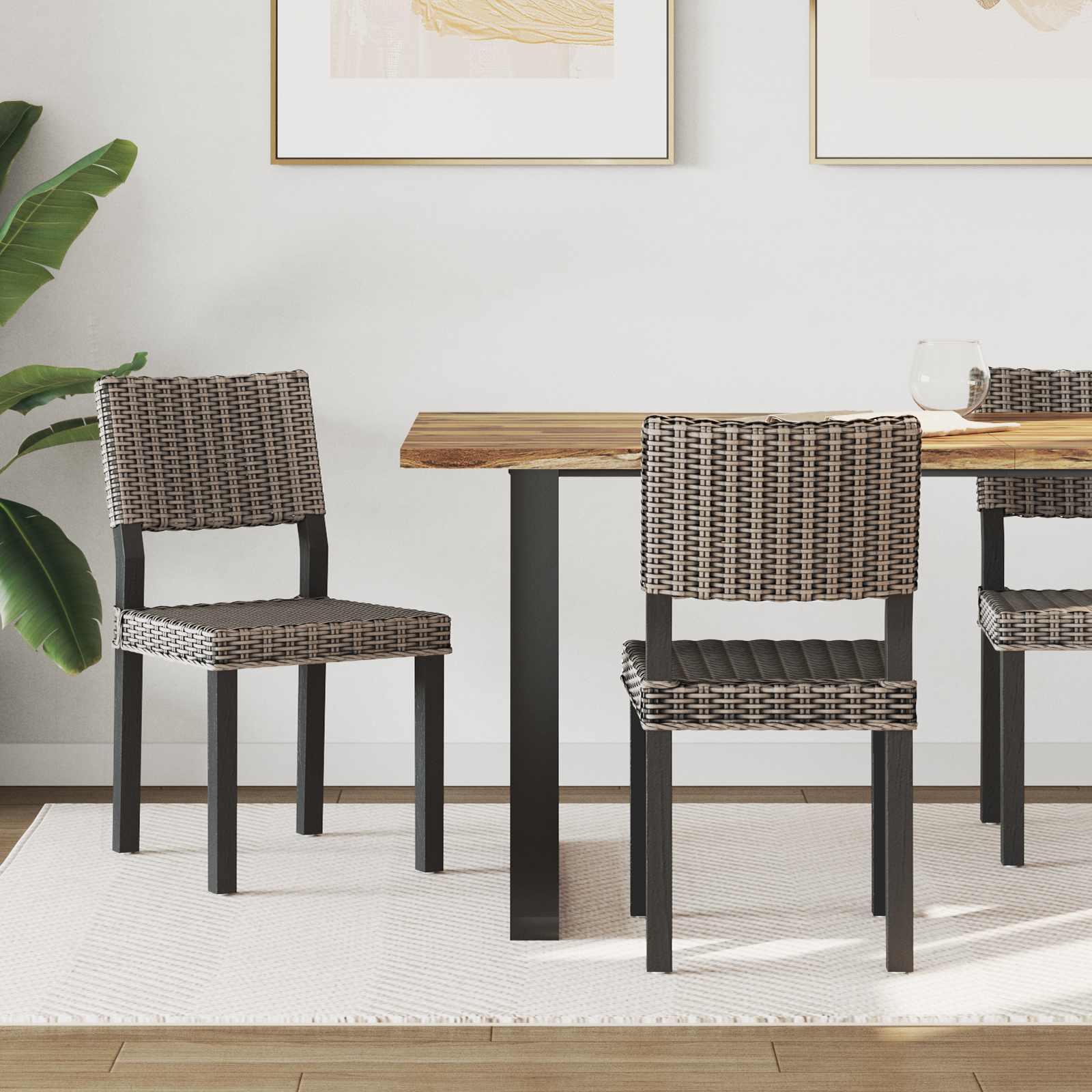 2 stk Sorte vask 45 x 55 x 84 cm Kubu rattan