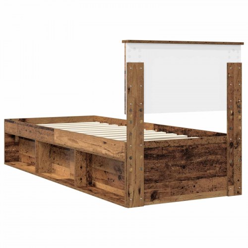 Sengestel 75 x 190 cm - gammelt træ