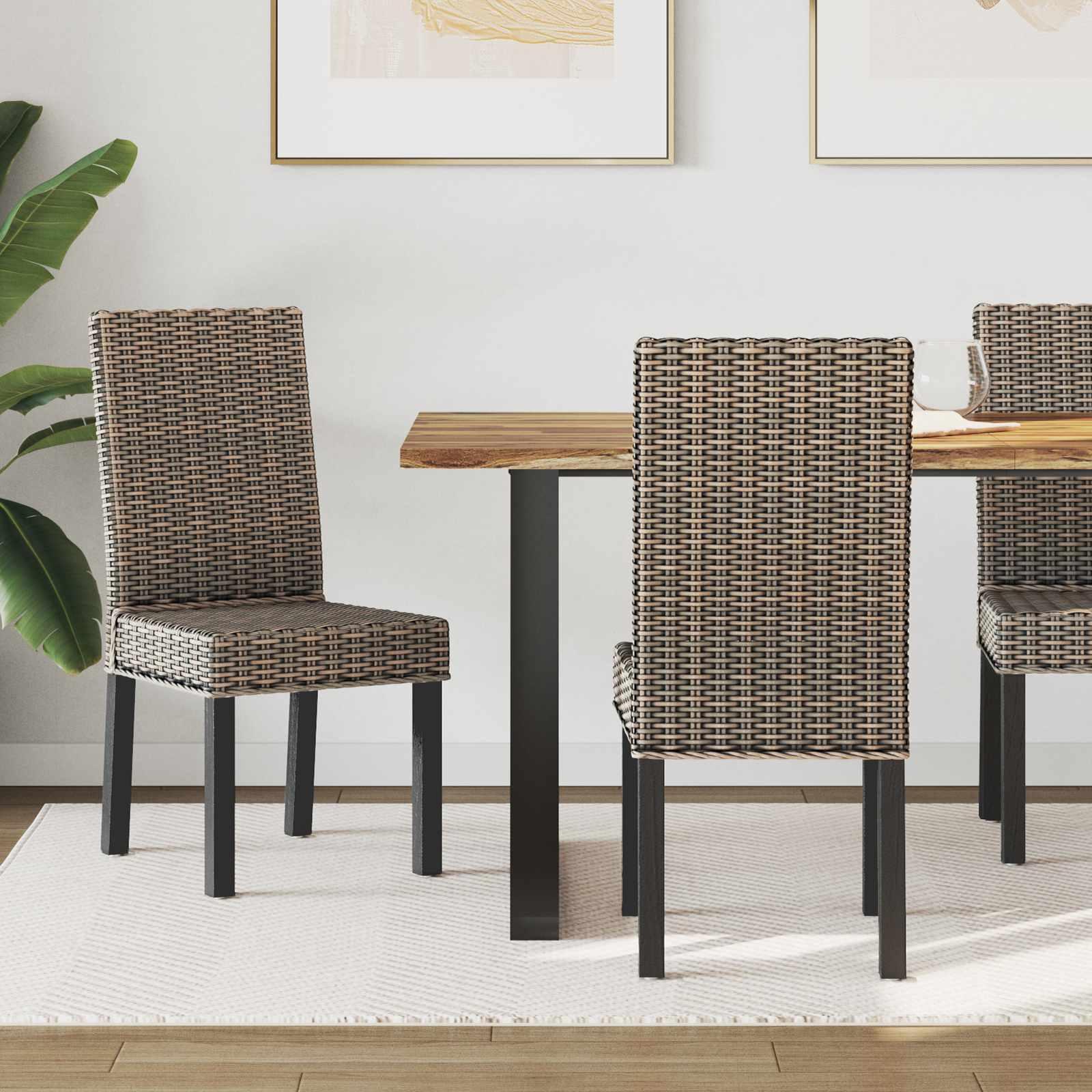 Spisestuestol 2 stk Sorte vask 45 x 54 x 93 cm Massiv Mahogni