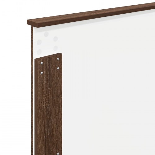 Sengestel med hovedgavl - brun eg 90 x 190 cm
