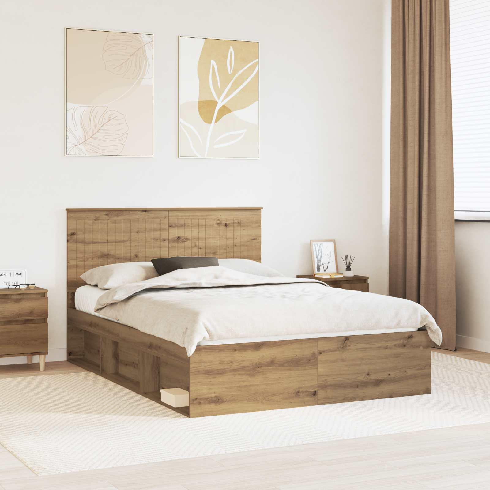 Sengestel Artisan eg 135 x 190 cm Massiv fyrretræ