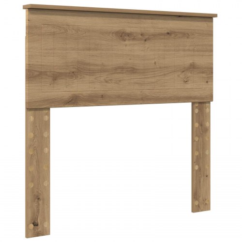Sengestel i artisan-eg 90 x 200 cm med hovedgavl