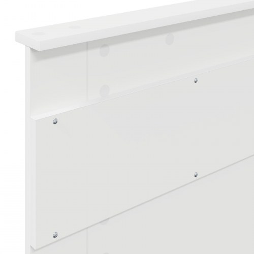 Sengestel hvid 75 x 190 cm med hovedgærde
