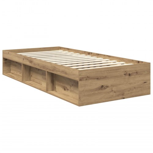 Sengestel med hovedgærde Artisan eg 90 x 200 cm Massiv fyrretræ