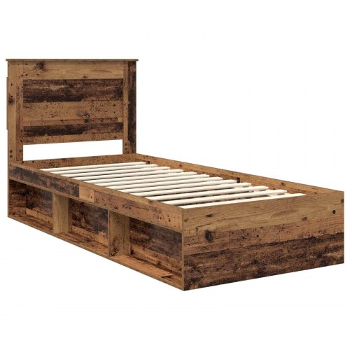 Sengestel i gammelt træ 100 x 200 cm